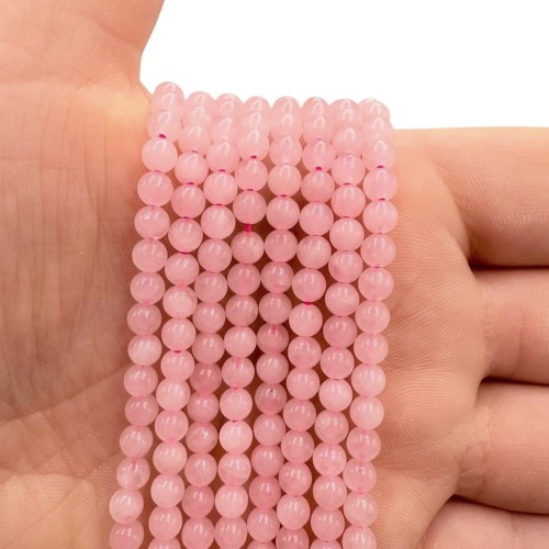 Kwarc Różowy / kulka gładka / ok. 4mm