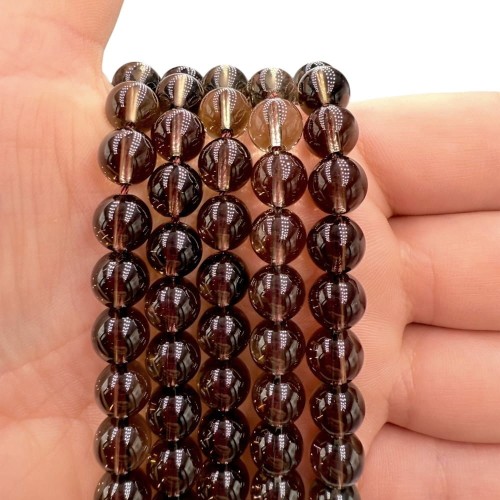 Kwarc Dymny / kulka gładka / ok. 8mm