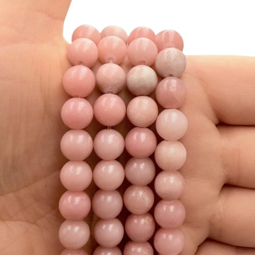 Kalcyt Różowy / kulka gładka / ok. 8mm