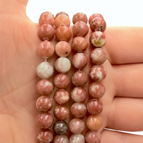 Lepidolit Różowy / kulka gładka / ok. 8mm