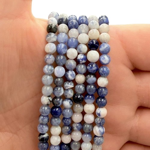 Sodalit / kulka gładka / ok. 4mm