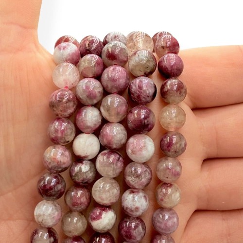 Turmalin Różowy / kulka gładka / ok. 8mm