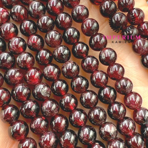 Granat / kulka gładka / ok. 6mm