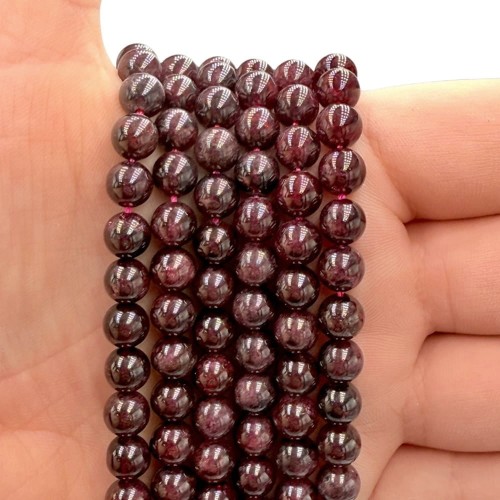 Granat / kulka gładka / ok. 6mm