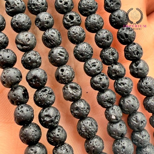 Lawa Wulkaniczna / kula gładka / ok. 4mm