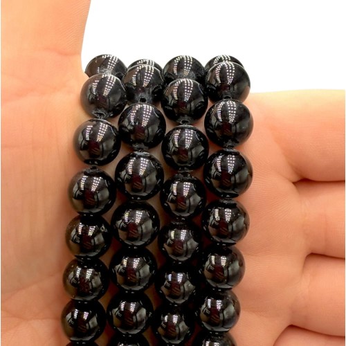 Turmalin Czarny / kulka gładka / ok. 10mm