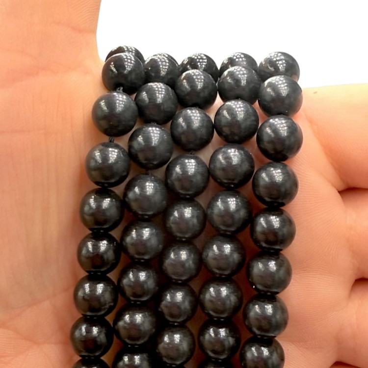 Szungit / kulka gładka / ok. 8mm