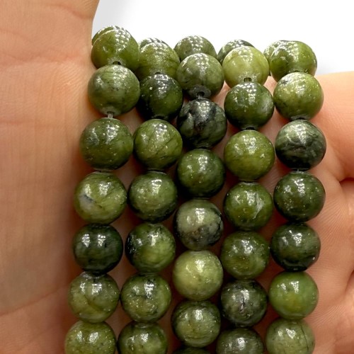 Serpentyn Ciemny / kulka gładka / ok. 8mm