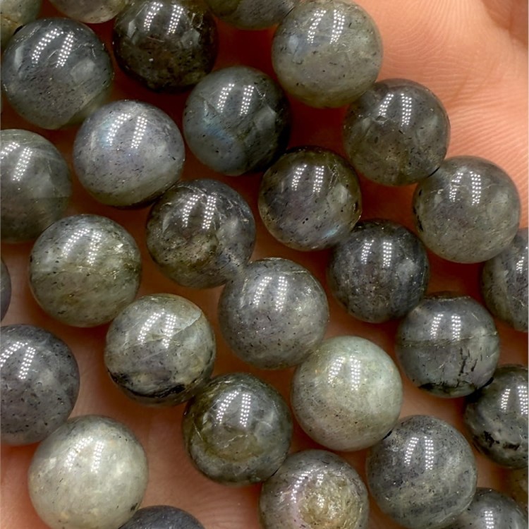Labradoryt 2A / kulka gładka / ok. 8mm