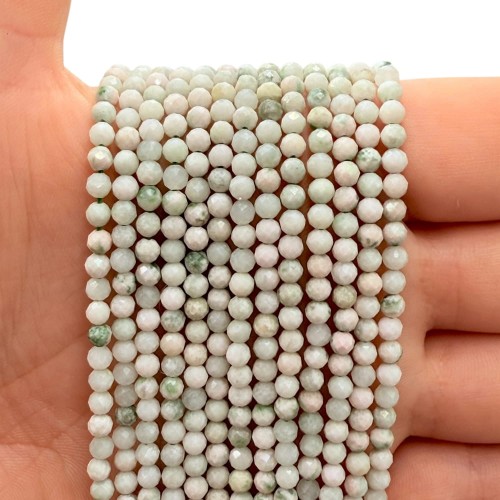 Amazonit Pistacjowy / kulka fasetowana / ok. 3mm