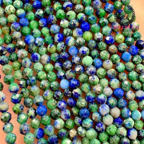 Azuryt / kulka fasetowana / ok. 3mm