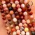 Agat ognisty czerwony / kulka fasetowana / ok. 4mm