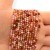 Agat Ognisty czerwony / kulka fasetowana / ok. 3mm