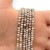 Agat Ognisty Kremowy / kulka fasetowana / ok. 3mm