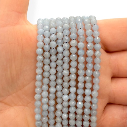 Angelit Ice / kulka fasetowana / ok. 4mm