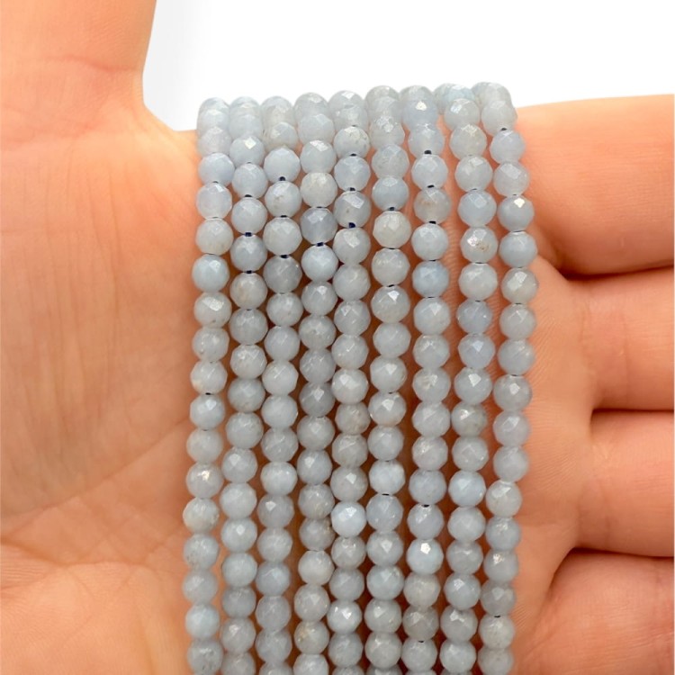 Angelit Ice / kulka fasetowana / ok. 4mm