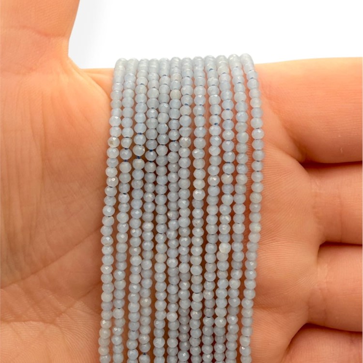 Angelit Ice / kulka fasetowana / ok. 2mm