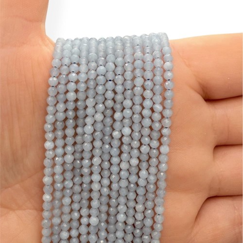 Angelit Ice / kulka fasetowana / ok. 3mm