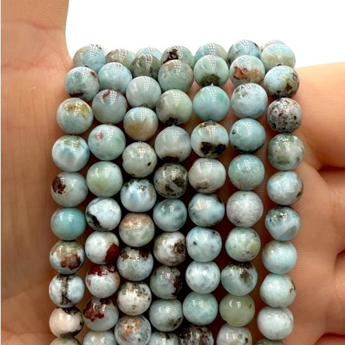 Larimar / kulka gładka / ok.6mm