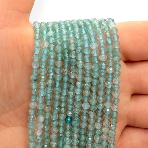 Apatyt Light Blue / kulka fasetowana / ok. 3mm