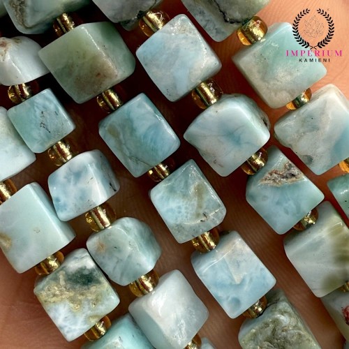 Larimar / kostka gładka / ok.6mm