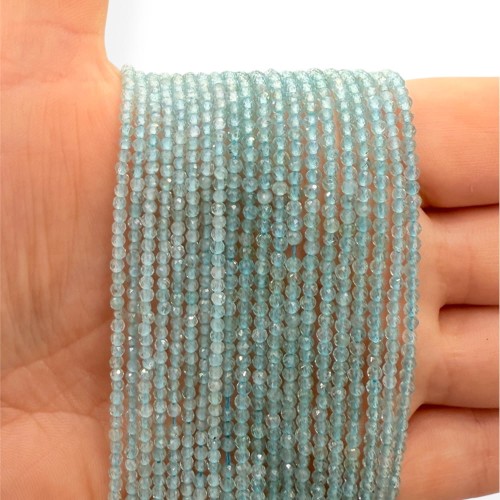 Apatyt Morski / kulka fasetowana / ok. 2mm