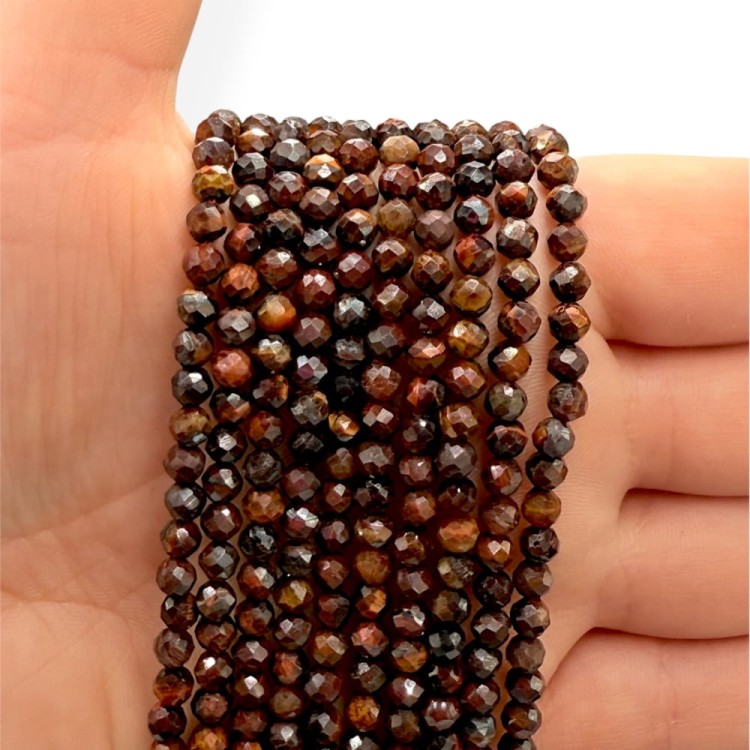 Bawole Oko / kulka fasetowana / ok. 4mm