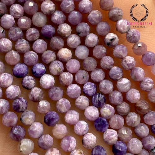 Czaroit / kulka fasetowana / ok. 3mm