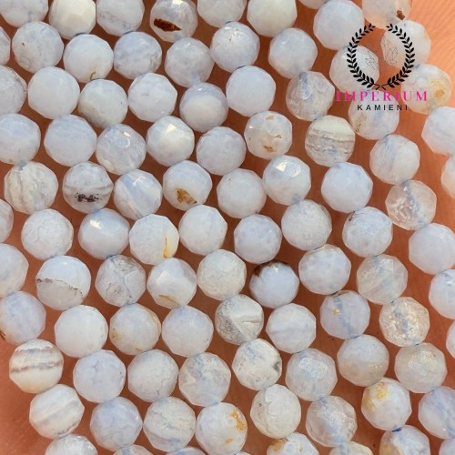 Chalcedon niebieski / kulka fasetowana / ok. 3mm