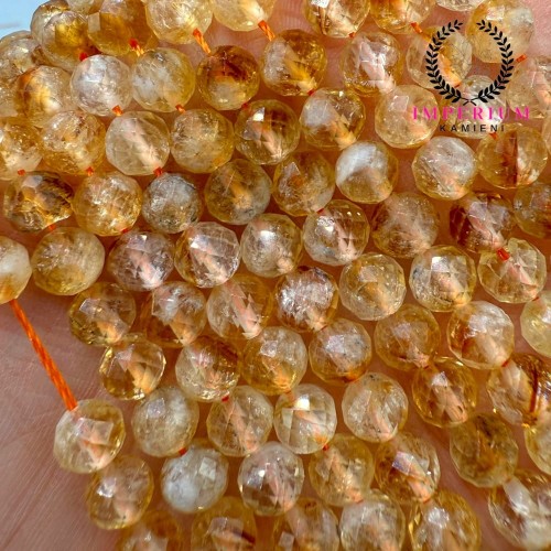 Cytryn / kulka fasetowana / ok. 6mm