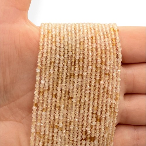 Cytryn / kulka fasetowana / ok. 2mm