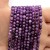 Chalcedon Fiolet / kulka fasetowana / ok. 4mm