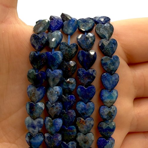 Lapis Lazuli / serce fasetowane / ok. 8 mm