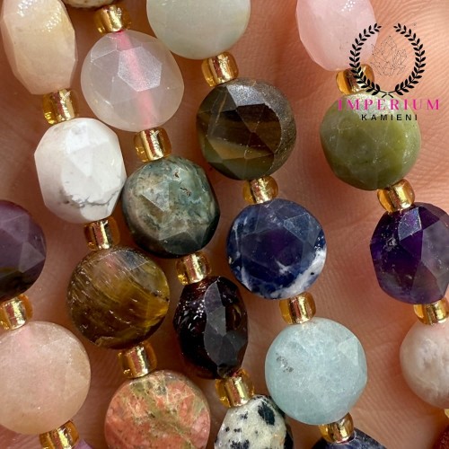 MIX Kamieni / pastylka fasetowana / ok. 6x3mm