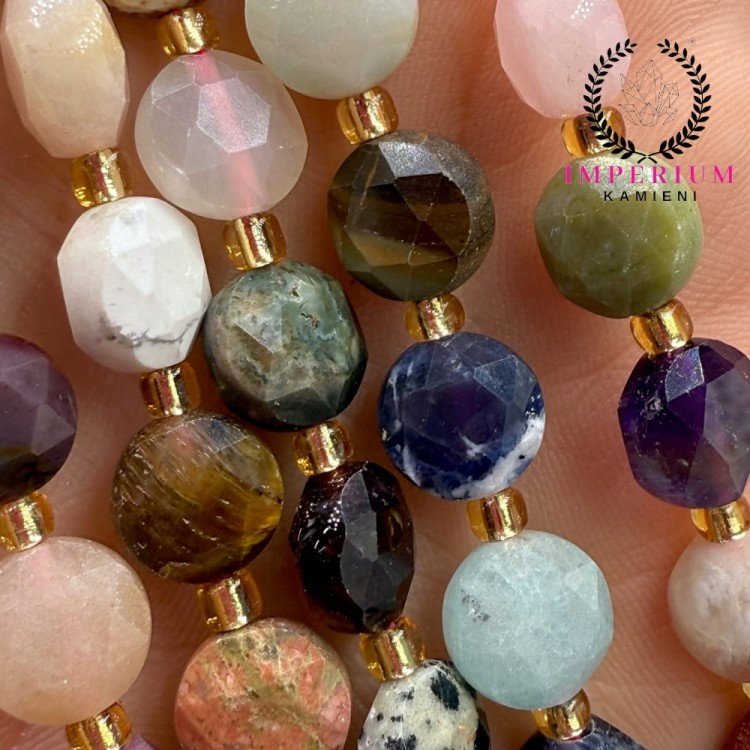 MIX Kamieni / pastylka fasetowana / ok. 6x3mm