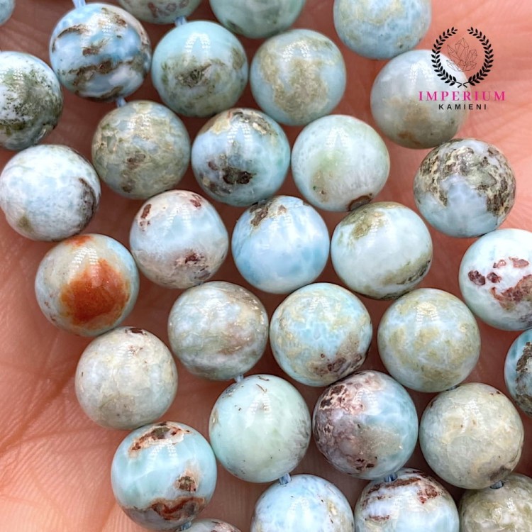 Larimar / kulka gładka / ok.8 mm