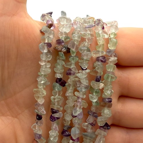 Fluoryt / sieczka - 80 cm gładka / ok. 3x5mm