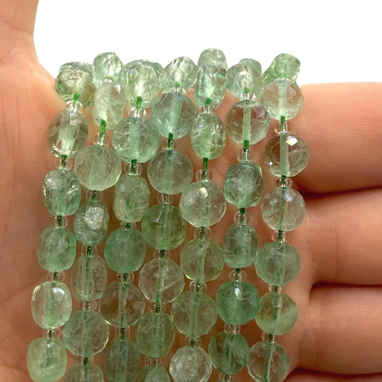 Fluoryt Zielony / pastylka fasetowana / 8x5mm