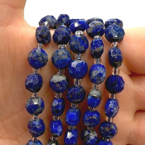 Lapis Lazuli / pastylka fasetowana / ok. 8x5mm