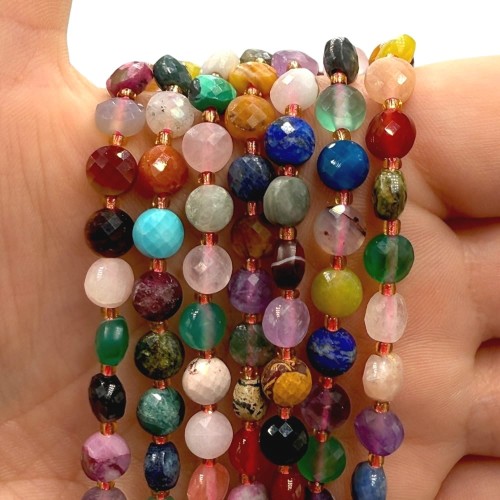 MIX Kamieni / pastylka fasetowana / ok. 6x3mm