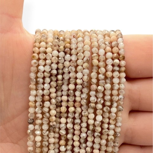 Feldspar / kulka fasetowana / ok. 3mm