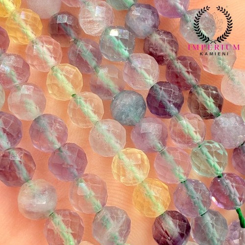 Fluoryt / kulka fasetowana / ok. 6mm