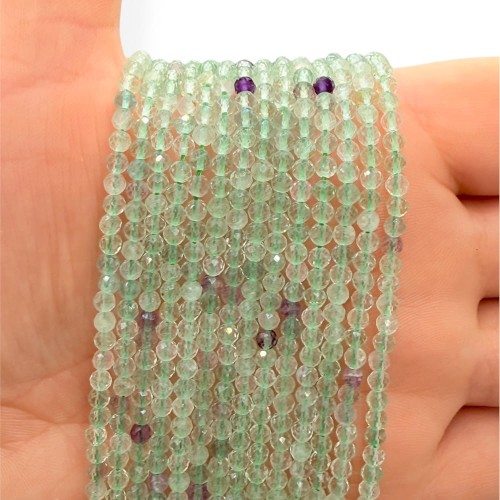 Fluoryt / kulka fasetowana / ok. 3mm