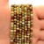Granat Zielony / kulka fasetowana / ok. 4mm