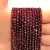Granat / kulka fasetowana / ok. 4mm
