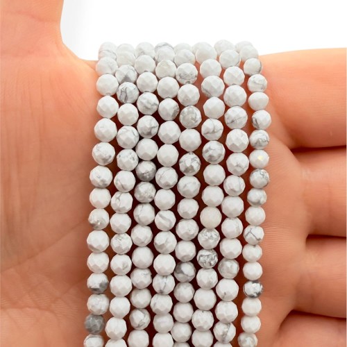 Howlit / kulka fasetowana / ok. 4mm