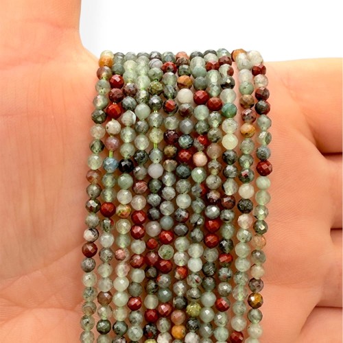 Heliotrop / kulka fasetowana / ok. 3mm