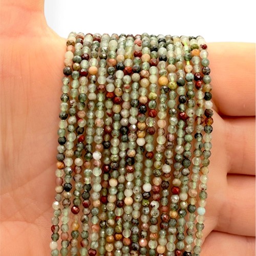 Heliotrop / kulka fasetowana / ok. 2mm