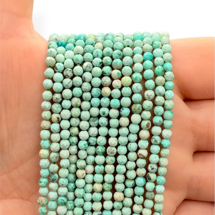 Jaspis Miętowy / kulka fasetowana / ok. 3mm