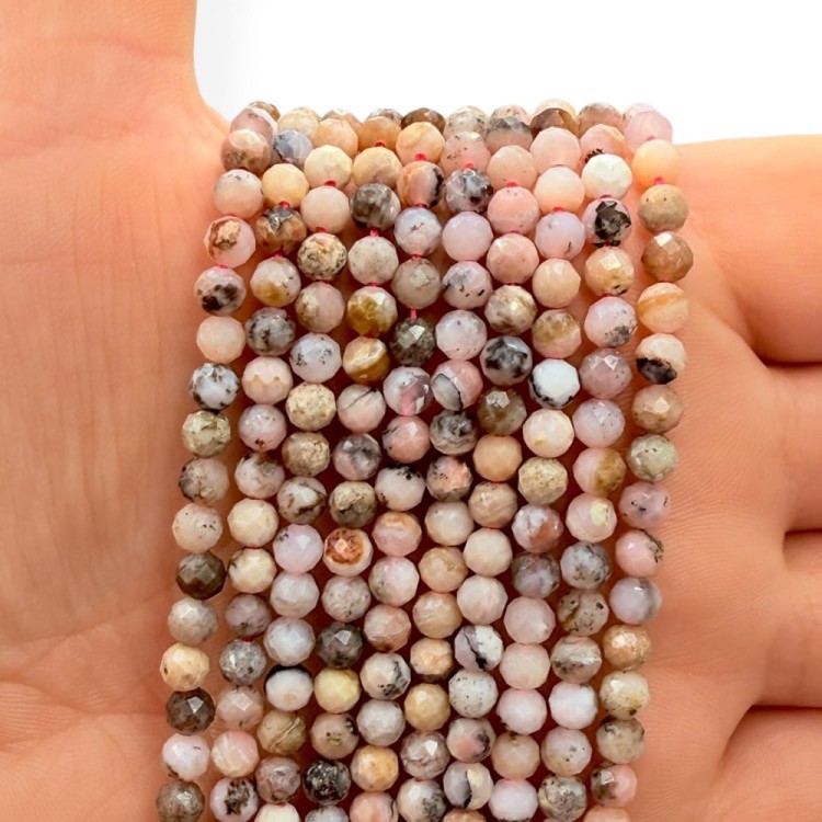 Jaspis Bambusowy / kulka fasetowana / ok. 4mm